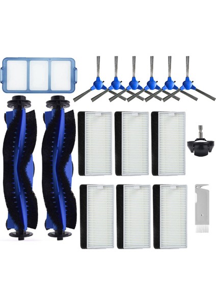 Ana Yan Fırça Filtresi Yedek Aksesuarlar Kiti Eufy Robovac 11S 30C 15T 15C 35C Robotik Elektrikli Süpürge (Yurt Dışından)