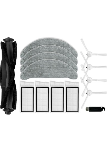 Xclea H30 PLUS/H40 Plus Robotlu Süpürge Yedek Yedek Parça Ana Yan Fırça Hepa Filtre Paspas Bezi (Yurt Dışından)