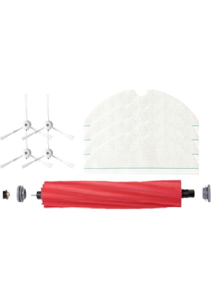 9 Adet Ana Yan Fırça Tek Kullanımlık Paspas Bezi Roborock T8/q7 Max/max+ Robotlu Süpürge Yedek Parçaları (Yurt Dışından)