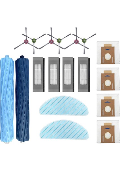 Ecovacs Için T9 Power Max Aıvı Serisi Robotlu Süpürge Yedek Parça Aksesuarları Kiti 18 Adet (Yurt Dışından)