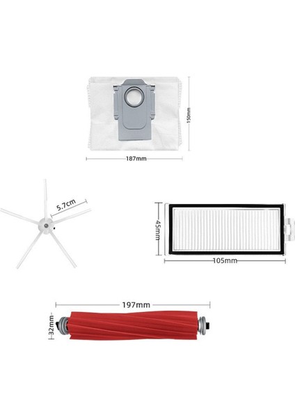 Roborock Q7 Max, Q7 Max+, Q7 Plus, T8 Robot Vakum Yedek Parçaları Hepa Filtre Paspas Toz Torbası Için Yedek Parçalar (Yurt Dışından) indirimleri