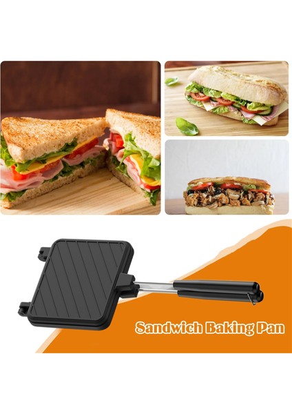 Yapışmaz Kaplama Sandviç Kalıp Kızartma Tavası Tost Kahvaltı Makinesi Gözleme Yapımcısı Ekmek Tost Mutfak Aracı (Yurt Dışından)