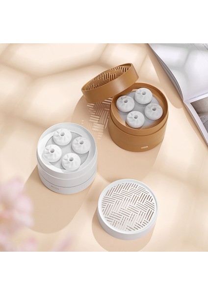 200ML Uçucu Yağ Difüzör USB Sevimli Vapur Topuz Şekli Nemlendirici Aroma Yayıcı Gece Lambası Ev Küçük Ev Aletleri Kahverengi (Yurt Dışından) modelleri