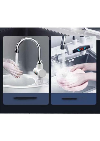 3000 W Yeni Su Isıtıcı Su Isıtıcı Tankless Anlık Musluk Musluk Sıcak Su Vinç LED Dijital Ab Tak (Yurt Dışından)