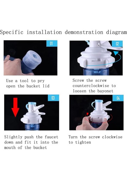 2 Paket Su Pınarı Vanası, Su Sürahisi Dağıtıcı Vanası Su Sürahisi Kapağı Şişe Borulu Yeniden Kullanılabilir Plastik Tıkaç Musluk (Yurt Dışından) indirimleri