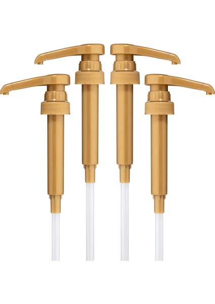 4 Adet Kahve Şurubu Pompalı Dağıtıcı Şişe Baskı Ayağı El Pompası Kafası Kahve Aromalı Şuruplar Için (Yurt Dışından)