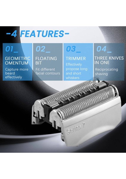 Braun Series 7 Için 70S Folyo ve Kesici Tıraş Makinesi Yedek Parça 70S Tıraş Makinesi Folyo Kartuşu Kaset Kafası (Yurt Dışından) indirimleri