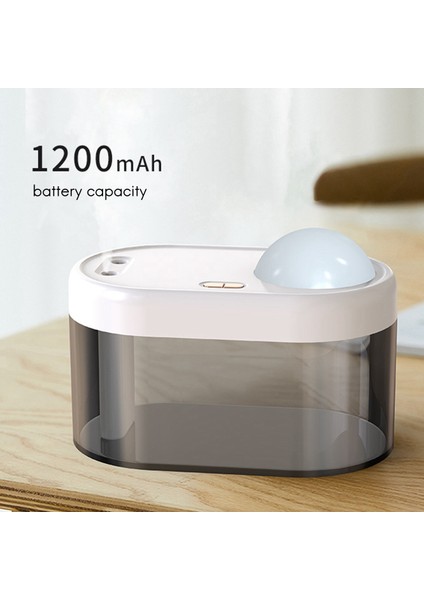 1l USB Nemlendirici, Yıldızlı Gökyüzü Lambası Projeksiyon Nemlendirici Ev Tipi Sessiz Sprey Atmosfer Projeksiyon Gece Lambası Siyah (Yurt Dışından) indirimleri