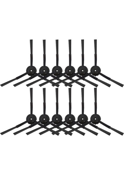 12 Adet Yan Fırça 43MM Xiaomi Roidmi Eva Kendi Kendini Temizleyen Boşaltma Robotlu Süpürge SDJ06RM (Yurt Dışından)