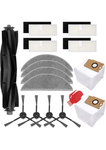 Lydsto R1 Robotik Süpürge Için Ana Yan Fırça Paspas Bezi, Toz Torbası ve Filtre Yedek Aksesuar Setleri (Yurt Dışından)