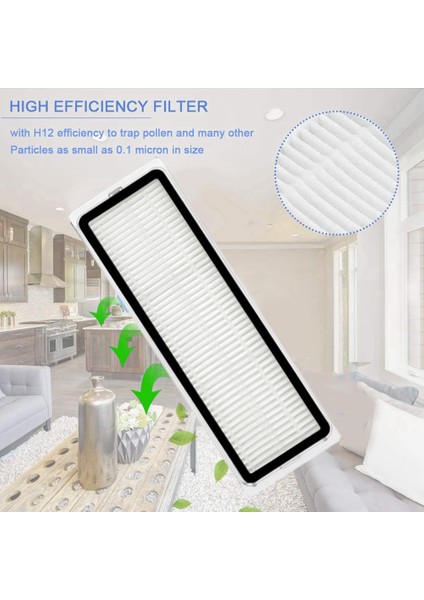 Dreame S10 S10 Pro Robotlu Süpürge Filtreleri Yedek Yedek Parça Için 4 Adet Yıkanabilir Hepa Filtre (Yurt Dışından)