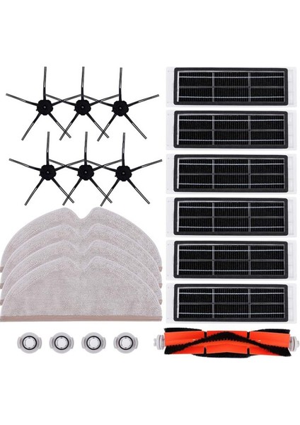 Elektrikli Süpürge Aksesuarları Kiti Xiaomi Roborock S6 S6 Maxv S6 Saf S5 S5 Max S51 E4 E35 E20 S50 Mi Mijia Robotik (Yurt Dışından)