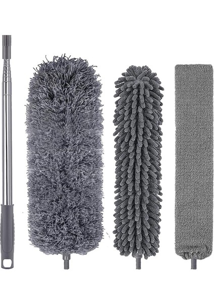 Örümcek Ağı, Panjur, Mobilya, Araba Temizliği Için Yüksek Tavan Için Uzatma Çubuğu ile 4 Adet Mikrofiber Silgi Seti 30-110 Inç (Yurt Dışından)