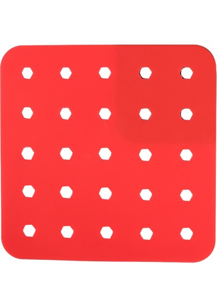 7.5 Inç Yeniden Kullanılabilir Hava Fritöz Astar Hava Fritöz Mat Yapışmaz Buharda Pişirme Mat Pişirme Mutfak Aracı Pasta Pişirme Mat Kırmızı (Yurt Dışından)