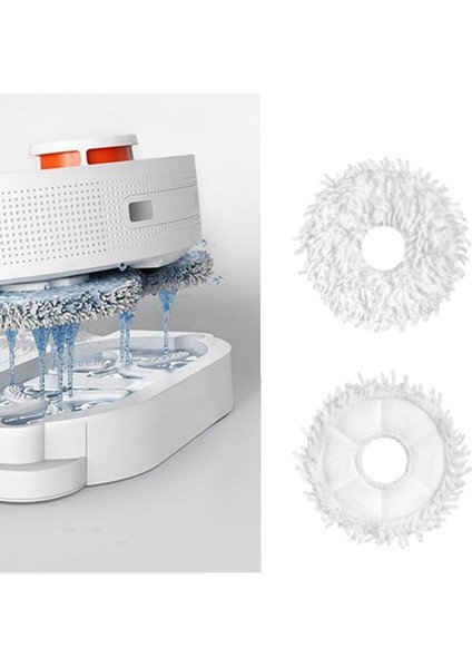 8 Adet Dreame W10/W10 Pro Robotlu Süpürge Yıkanabilir Hepa Filtre Paspas Bezi Yedek Yedek Parça (Yurt Dışından) indirimleri
