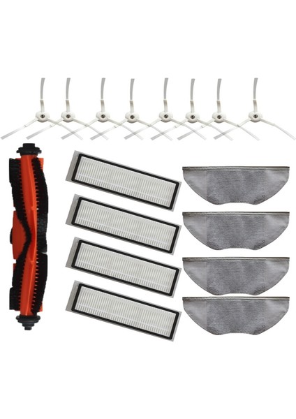 Hepa Filtre Merkezi Rulo Ana Fırça Yan Fırça Paspas Bezi Qihoo 360X90X95 Robotik Elektrikli Süpürge Parçaları (Yurt Dışından)