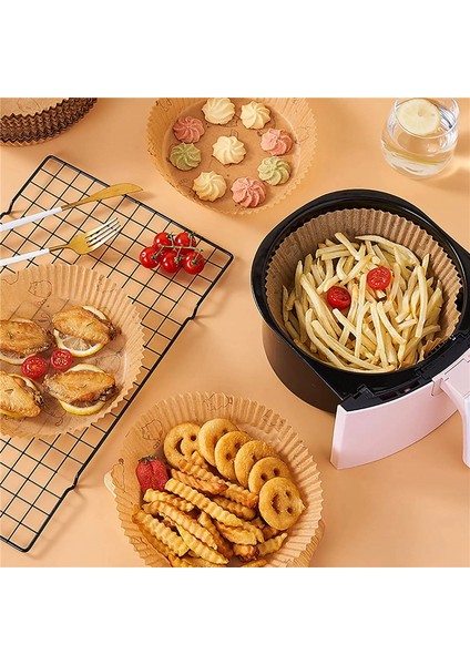 100 Adet Hava Fritöz Gömlekleri, Hava Fritöz Tek Kullanımlık Kağıt Astar, Pişirme Kavurma Için Gıda Sınıfı Parşömen Kağıdı, Pişirme Kağıdı (Yurt Dışından)