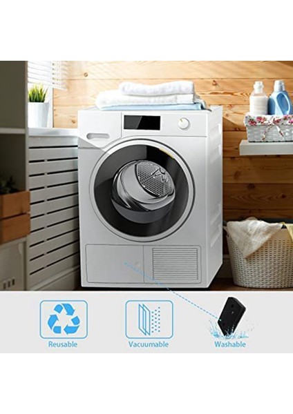 Miele 9164761 Kurutucu Isı Pompası Kurutucu Için 8 Filtre Seti Ince / Kaba 207 x 157 x 30 mm Taban Filtre Süngeri (Yurt Dışından)