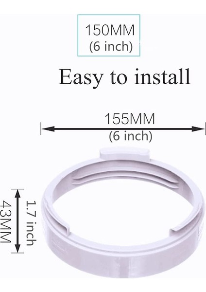Taşınabilir Klima Egzoz Hortumu Bağlayıcı Pencere Adaptörü A/c Ünitesi Tüp Konnektör Parçaları ve Aksesuarları Yuvarlak (Yurt Dışından) fiyatları