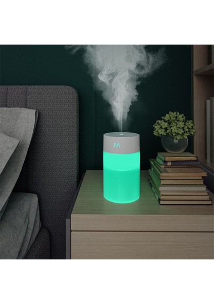 Mini Hava Nemlendirici Taşınabilir USB Aroma Difüzörü Masaüstü Hava Difüzörü Renkli Gece Lambası ile Ev Araba Ofis Için, Pembe (Yurt Dışından) indirimleri