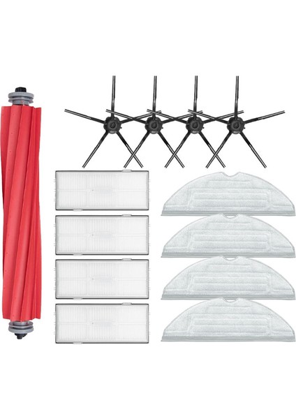 Xiaomi Roborock S7 Maxv / S7 Maxv Plus / S7 Maxv Ultra / G10S Robot Vakum Parçaları Ana Yan Fırça Hepa Filtre Paspas (Yurt Dışından)