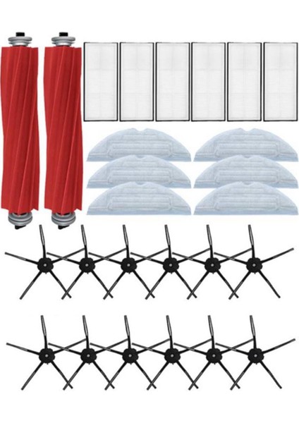 Takım Xiaomi Roborock S7 T7S Artı Ana Yan Fırça Paspaslar Bezler Hepa Filtre Kiti Robotik Elektrikli Süpürge Aksesuarları (Yurt Dışından)