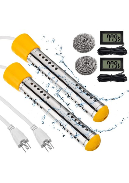 Adet Havuz Daldırmalı Su Isıtıcı 5 Galon Dakika Içinde 1500W Havuz Isıtıcısı Yer Üstü Kova Isıtıcı Abd Plug (Yurt Dışından)