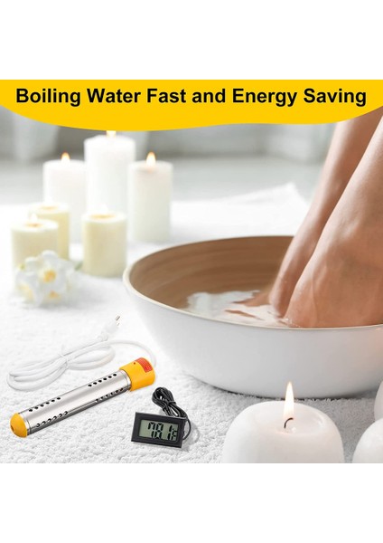 Adet Havuz Daldırmalı Su Isıtıcı 5 Galon Dakika Içinde 1500W Havuz Isıtıcısı Yer Üstü Kova Isıtıcı Abd Plug (Yurt Dışından)