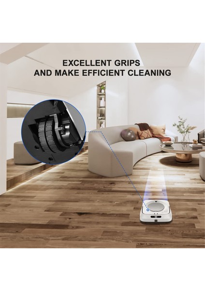 Irobot Braava Jet M6 (6110) (6012) (6112) (6113) Ultimate Robot Mop Için Kaymaz Yedek Jant Lastikleri (Yurt Dışından) indirimleri