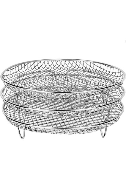 Üç Istiflenebilir Kurutucu Rafı Için Tüm 4.2qt - 5.8qt Hava Fritöz Aksesuarlarına Uygun (Yurt Dışından)