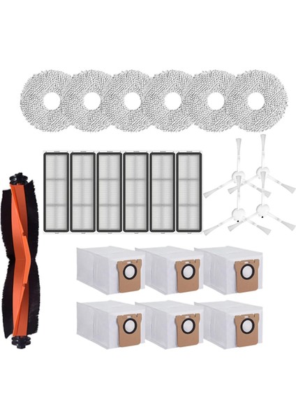 Xiaomi X20+/X20PLUS Robot Süpürge Aksesuarları Silindir Yan Fırça Filtre Paspas Pedleri Toz Torbaları Yedek Parçalar (Yurt Dışından)