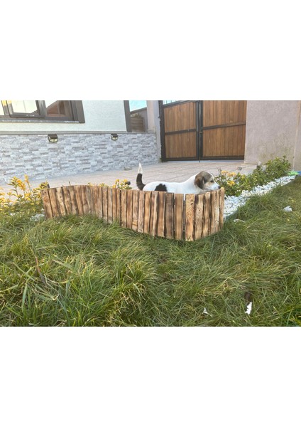 Doğal Ahşap Bordür Çit Bahçe Çiti