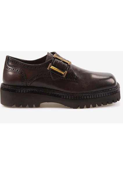 Hakiki Deri Bağcıklı Yüksek Taban Erkek Günlük Ayakkabı 61282