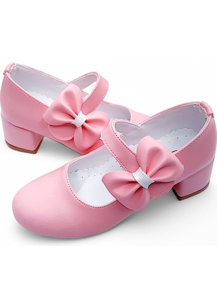 Ortopedik Topuklu Abiye Kız Çocuk Ayakkabı ABIAYK2401 Soft Series Pembe 36