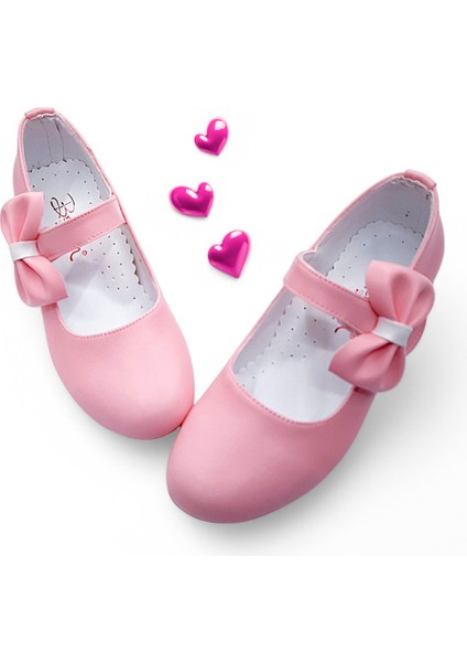 Ortopedik Topuklu Abiye Kız Çocuk Ayakkabı ABIAYK2401 Soft Series Pembe 36