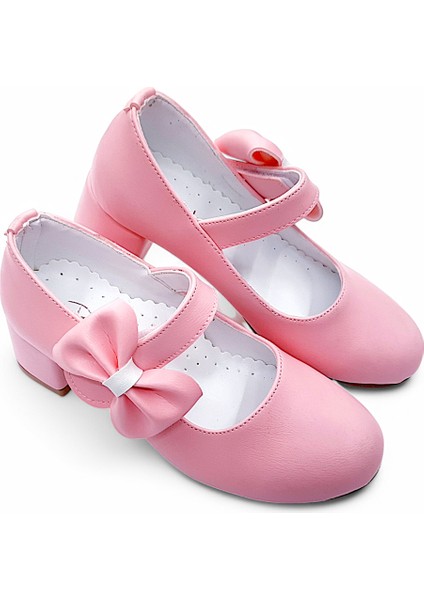 Ortopedik Topuklu Abiye Kız Çocuk Ayakkabı ABIAYK2401 Soft Series Pembe 36