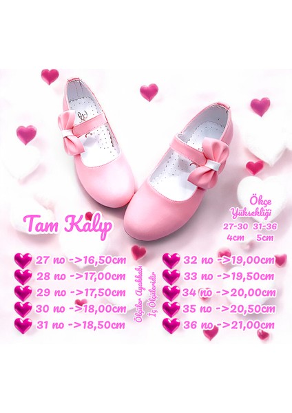 Ortopedik Topuklu Abiye Kız Çocuk Ayakkabı ABIAYK2401 Soft Series Pembe 36