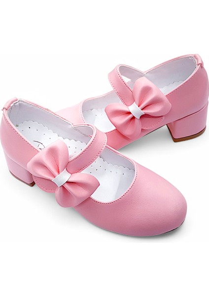 Ortopedik Topuklu Abiye Kız Çocuk Ayakkabı ABIAYK2401 Soft Series Pembe 36