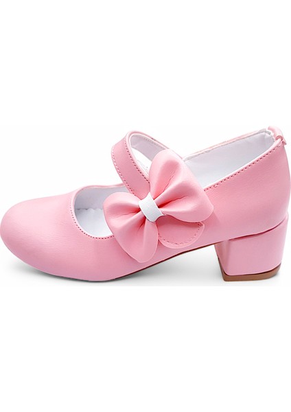 Ortopedik Topuklu Abiye Kız Çocuk Ayakkabı ABIAYK2401 Soft Series Pembe 36