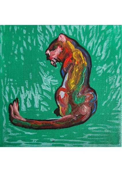 Kaplan Tablosu- 15 x 15 cm - Çerçevesiz