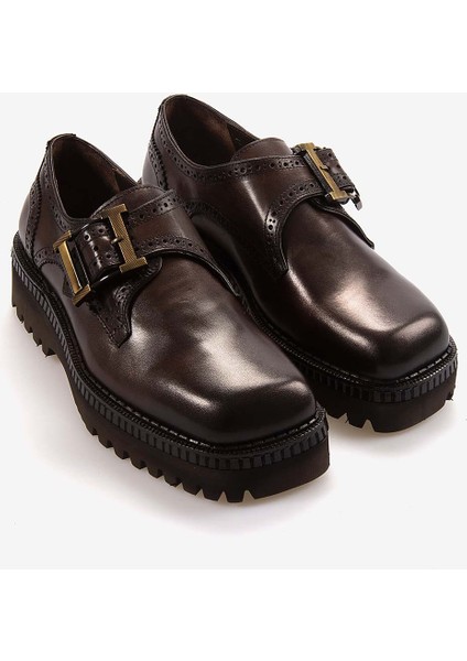 Hakiki Deri Bağcıklı Yüksek Taban Erkek Günlük Ayakkabı 61282 modelleri