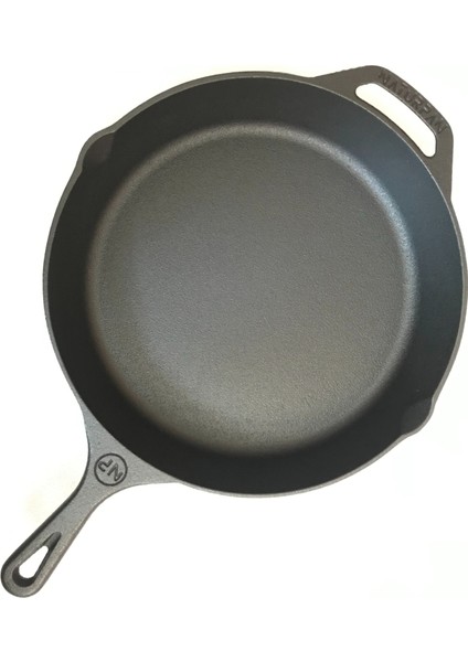 Naturpan Döküm Tava 30 cm Kaplamasız Gerçek Demir Döküm 12 Inch