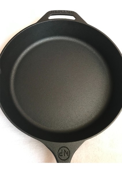 Naturpan Döküm Tava 30 cm Kaplamasız Gerçek Demir Döküm 12 Inch