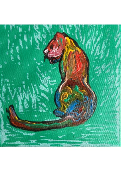 Kaplan Tablosu- 15 x 15 cm - Çerçevesiz