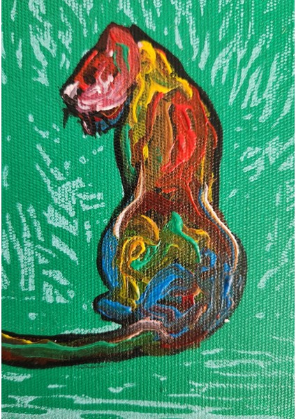 Kaplan Tablosu- 15 x 15 cm - Çerçevesiz
