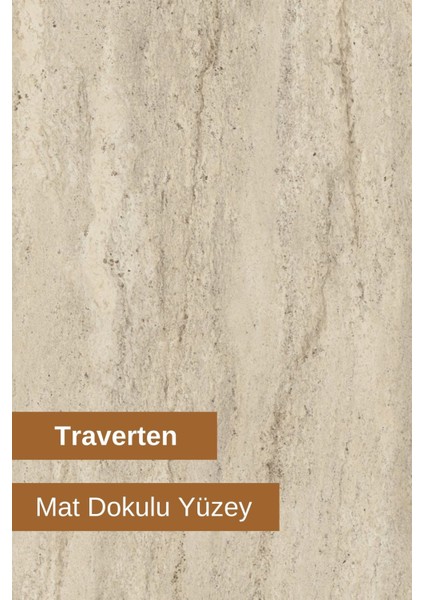 Km-1 Çok Yönlü Komodin, Yan Sehpa, Traverten