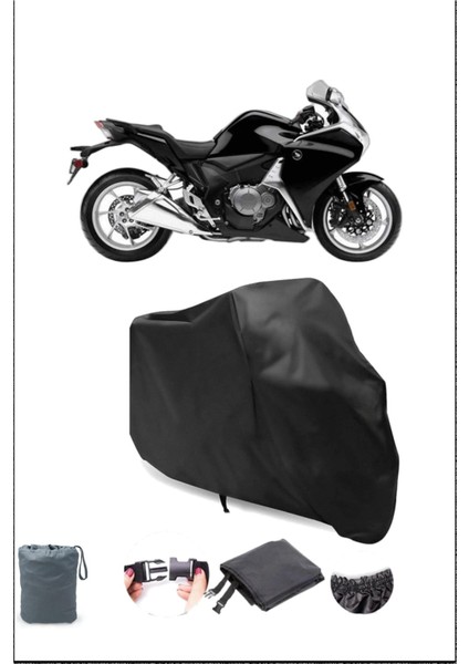Honda Vfr 1200 F Uyumlu Siyah Motorsiklet Branda, Motor Örtüsü