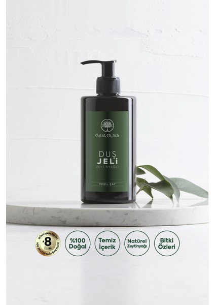 Zeytinyağlı Yeşil Çaylı Duş Jeli 350 Ml