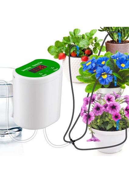 Otomatik Zaman Ayarlı Saksı ve Bahçe Damla Sulama Sistemi (Yurt Dışından) fırsatları