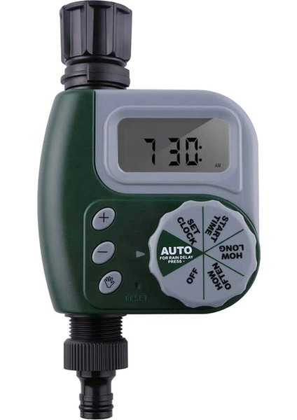 Su Geçirmez Dijital Musluk Zamanlayıcı Yeşil Hortum Yağmur Erteleme (Yurt Dışından)